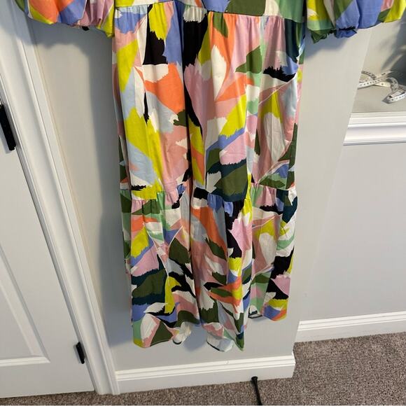 NWT Tuckernuck Crosby by Mollie Burch Green Pink Printed Maxi Dress Small - Picture 11 of 14